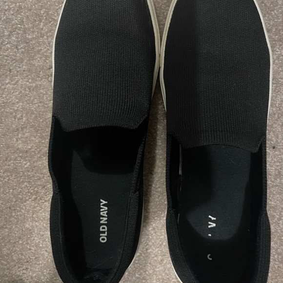 Black Mesh slip ons size 9 - Picture 3 of 3